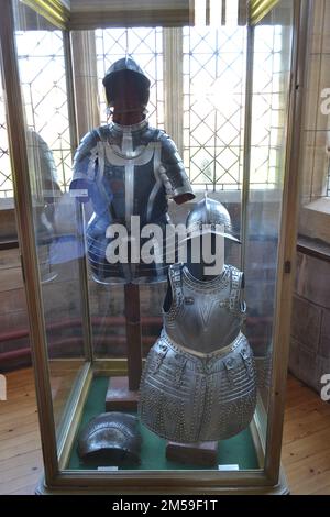 Armure du château de Bamburgh Banque D'Images