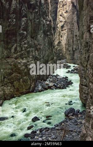 Glacier Canyon à Grindelwald, Suisse Banque D'Images