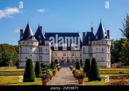 Le Château de Mesnieres en Bray en Normandie Banque D'Images