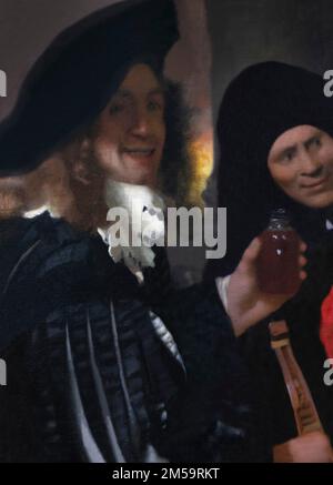La Procuress, Johannes Vermeer, 1656, Gemaldegalerie Alte Meister, Dresde, Allemagne, Europe Banque D'Images