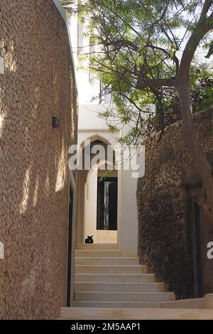 Quartier colonial de l'île de Shela, Lamu, Kenya Banque D'Images