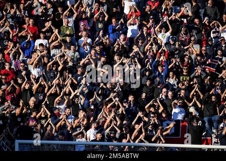 Cagliari, Cagliari, Italie, 26 décembre 2022, Tifosi, fans, supporters de Cagliari Calcio pendant Cagliari vs Cosenza - match italien de football série B. Banque D'Images