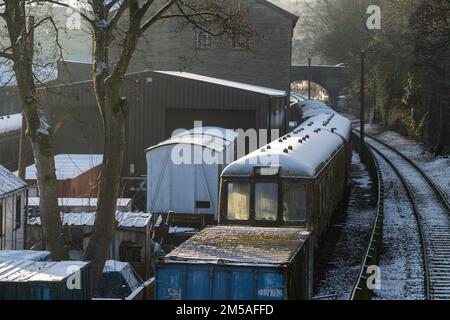 L'Elf express à Keighley et Worth Valley Railway. Banque D'Images