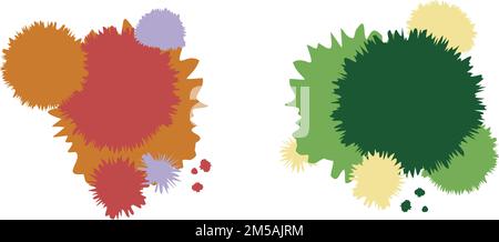 Des taches multicolores de la peinture. Arrière-plan vectoriel abstrait pour le texte, les modèles de couleurs. Illustration de Vecteur