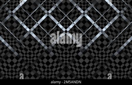 Noir abstrait réaliste 3D rayures avec lignes et formes en dégradé. Illustration vectorielle Illustration de Vecteur