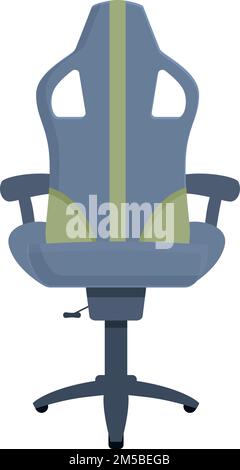 Vecteur de dessin animé d'icône de siège de joueur. Meubles de jeu. Cuir de bureau Illustration de Vecteur