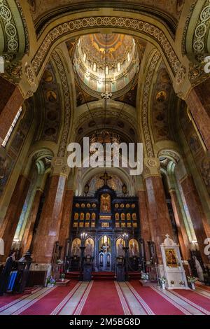 Alba Iulia réunification Cathédrale intérieur dans la région historique de Transylvanie, Roumanie Banque D'Images