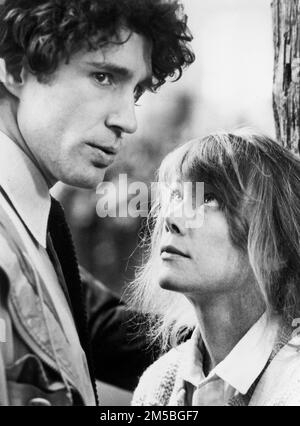 John Shea, Sissy Spacek, sur le tournage du film, 'Missing', Universal Pictures, 1982 Banque D'Images