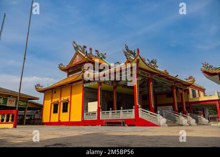 Pulau Ketam, Malaisie - 26 décembre 2022: Pulau Ketam traduit signifie île de crabe, c'est une petite île située au large de la côte de Klang. Temp. Chinoise Banque D'Images