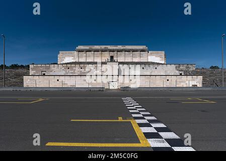 Zeppelin main Stand, ancien lieu de parade nationale socialiste au lieu de rassemblement du Parti nazi, Nuremberg, moyenne-Franconie, Bavière, Allemagne Banque D'Images