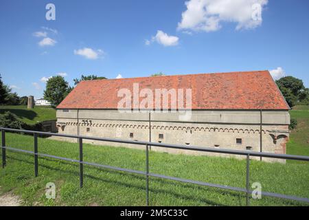 Bâtiment de la forteresse historique, Ruesselsheim, Hesse, Allemagne Banque D'Images