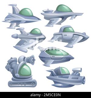 Transport du futur. Véhicules SIFI. Vecteur eps 10. Illustration de Vecteur