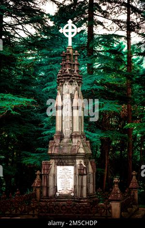 La tombe de James Bruce, 8th comte d'Elgin à St. John dans la Wilderness Church à Dharamshala, Himachal pradesh, Inde Banque D'Images