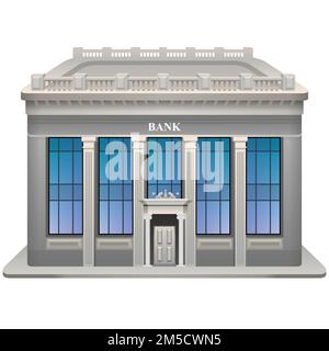 Bâtiment de la banque. Illustration vectorielle. SPE 10. Illustration de Vecteur