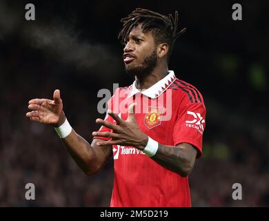 Manchester, Angleterre, 27th décembre 2022. Fred de Manchester United lors du match de la Premier League à Old Trafford, Manchester. Le crédit photo doit être lu : Darren Staples / Sportimage Banque D'Images