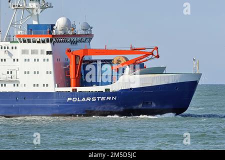 Le navire de recherche Polarstern atteindra le port de Rotterdam sur 31 août 2022 Banque D'Images