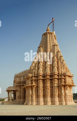 01 28 2010 Shri Ajitnath Bhagwan Shwetamber Jain Derasar, Taranga Kheralu dans le district de Mehsana, Gujarat, Inde Banque D'Images