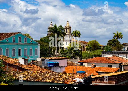 Ville historique brésilienne à São Cristovão, Sergipe. Banque D'Images