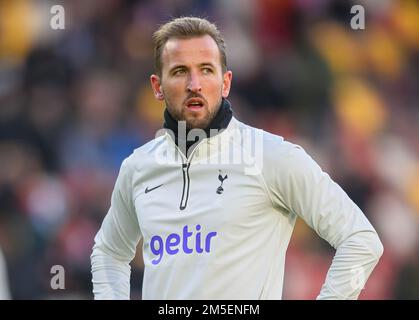 26 décembre 2022 - Brentford v Tottenham Hotspur - Premier League - Gtech Community Stadium Harry Kane de Tottenham lors du match de la première League au Gtech Community Stadium. Image : Mark pain / Alamy Live News Banque D'Images