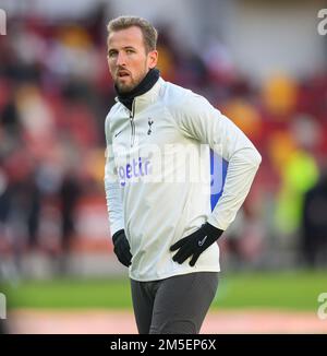 26 décembre 2022 - Brentford v Tottenham Hotspur - Premier League - Gtech Community Stadium Harry Kane de Tottenham lors du match de la première League au Gtech Community Stadium. Image : Mark pain / Alamy Live News Banque D'Images