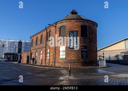 Vue générale du Musée national des chemins de fer de York. Banque D'Images