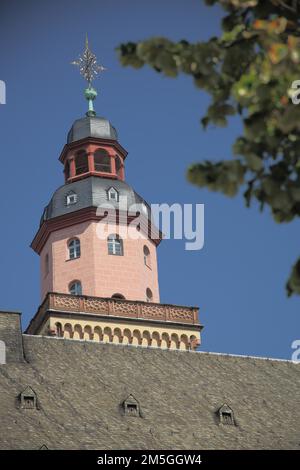 Tour de l'église de Saint Eglise de Catherine, Hauptwache, centre-ville, main, Francfort, Hesse, Allemagne Banque D'Images