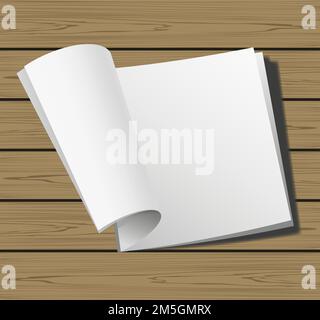 Magazine de pages ouvertes pour la conception Illustration de Vecteur