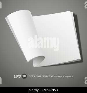 Magazine de pages ouvertes pour la conception Illustration de Vecteur