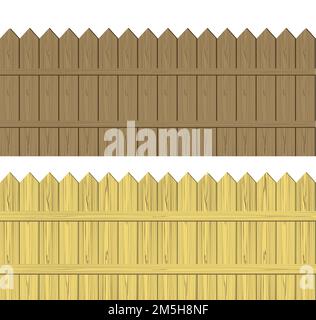 Clôture en bois vector illustration Illustration de Vecteur