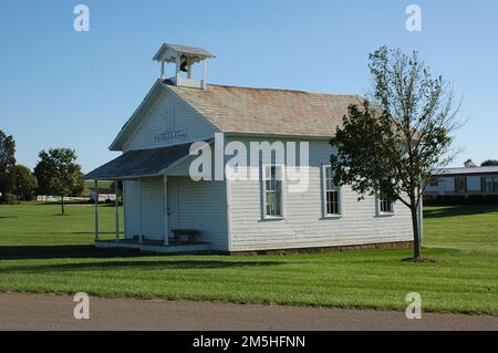 Amish Country Byway - Schoolhouse à une salle. La maison d'école Bunker Hill est maintenant située au centre du patrimoine amish et mennonite. Emplacement: Près de Berlin, Ohio (40,555° N 81,819° O) Banque D'Images