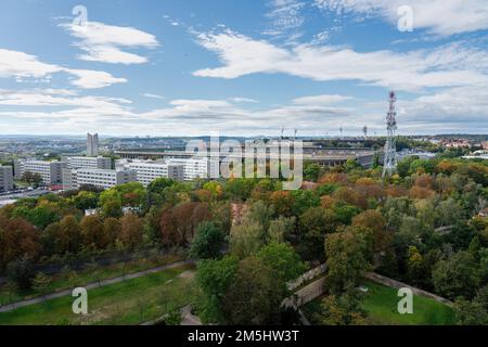 Stade Great Strahov - Prague, République Tchèque Banque D'Images