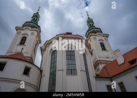 Basilique de l'Assomption de la Vierge Marie au monastère de Strahov - Prague, République tchèque Banque D'Images