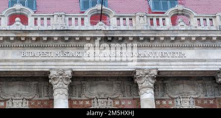 Université technique et économique, Budapest, Hongrie Banque D'Images