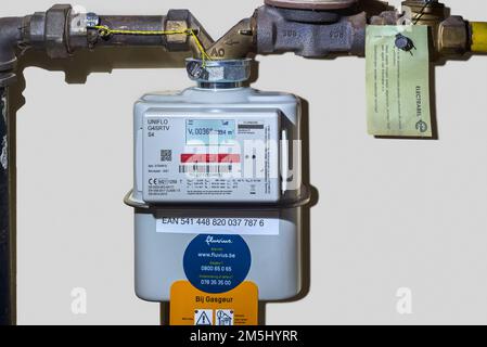 Instrument de mesure intelligent numérique Fluvius Flonidan Uniflo G4SRTV S4, dispositif électronique qui fournit des informations à jour sur le gaz