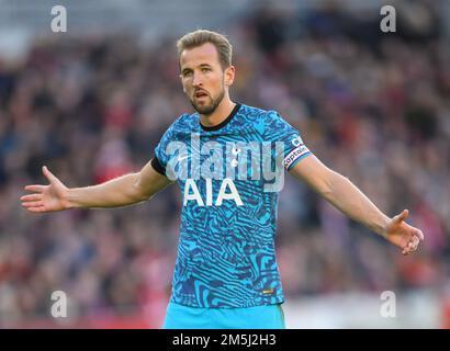 26 décembre 2022 - Brentford v Tottenham Hotspur - Premier League - Gtech Community Stadium Harry Kane de Tottenham lors du match de la première League au Gtech Community Stadium. Image : Mark pain / Alamy Live News Banque D'Images