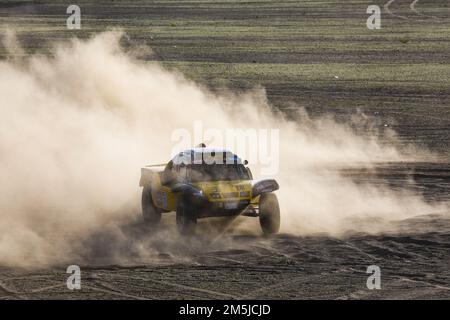 237 TIAN po (chn), DU Xuanyi (chn), HANWEI Motorsport Team, SMG, Auto, FIA W2RC, action pendant le test privé du Dakar 2023, de 28 décembre au 29, 2022 près de Yanbu, Arabie Saoudite - photo Frédéric le Floc’h / DPPI Banque D'Images