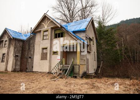 Maisons Highline à North Bend, Colombie-Britannique, Canada Banque D'Images