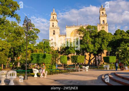 Plaza grande (place centrale) Merida Yucatan Mexique Banque D'Images