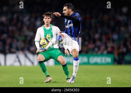 Séville, Espagne. 23rd, décembre 2022. Davide Zappacosta (77) d'Atalanta vu pendant le football amical entre Real Betis et Atalanta à l'Estadio Benito Villamarin à Séville. (Crédit photo: Gonzales photo - Jesus Ruiz Medina). Banque D'Images