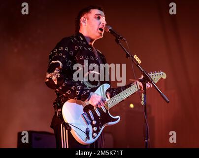 Sea Girls jouant en concert dans un o2 Guildhall Southampton, Hampshire, Royaume-Uni en novembre 2022. Banque D'Images