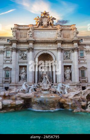 Fontaine de Trevi, site historique de Rome, Italie. Banque D'Images