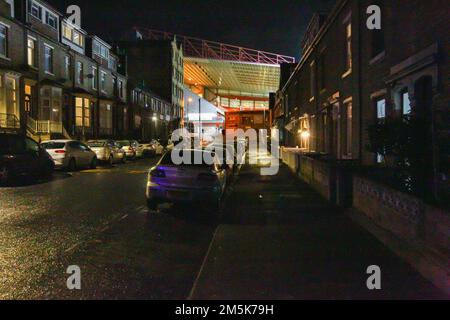 Stade de l'Université de Bradford, Bradford, Angleterre - 29th décembre 2022 vue des rues en terrasse - avant le jeu Bradford City v Rochdale, Sky Bet League Two, 2022/23, stade de l'Université de Bradford, Bradford, Angleterre - 29th décembre 2022 crédit: Arthur Haigh/WhiteRosePhotos/Alay Live News Banque D'Images