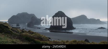 Plage de Meyers Creek, sud de l'Oregon Banque D'Images