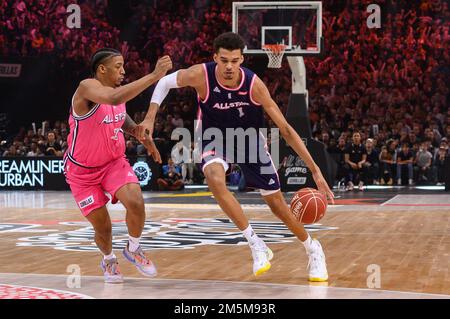 Victor Wembanyama lors du All Star Game 2022 à l'Accor Arena, à Paris, France sur 29 décembre 2022. Photo de Laurent Zabulon/ABACAPRESS.COM Banque D'Images