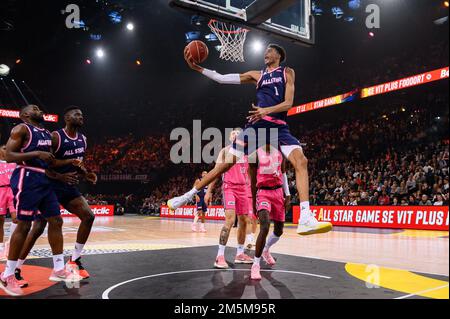 Victor Wembanyama lors du All Star Game 2022 à l'Accor Arena, à Paris, France sur 29 décembre 2022. Photo de Laurent Zabulon/ABACAPRESS.COM Banque D'Images