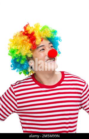 Hanter heureux clown drôle Banque D'Images