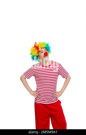 Hanter heureux clown drôle Banque D'Images