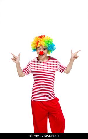 Hanter heureux clown drôle Banque D'Images