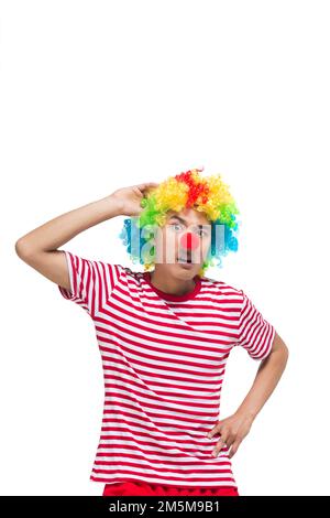 Hanter heureux clown drôle Banque D'Images