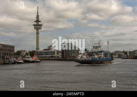 La tour radar Bremerhaven de 106 mètres de haut Banque D'Images